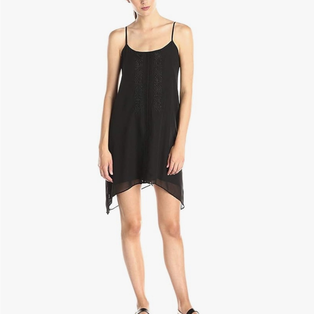 BCBGeneration Embroidered Dress in Black